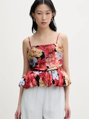 Gestuz bluzka na ramiączkach damska z dodatkiem jedwabiu