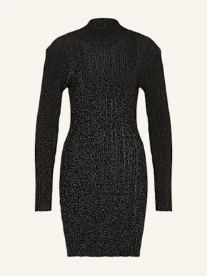 Gestuz Dzianinowa Sukienka Silvi Z Błyszczącą Przędzą schwarz