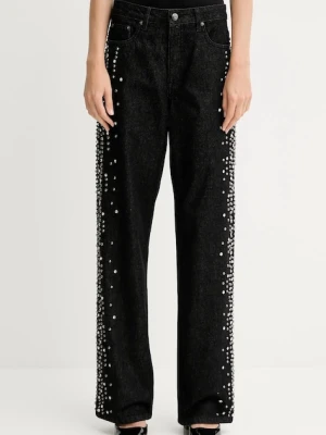 Gestuz jeansy damskie kolor czarny 10910795