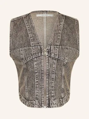 Gestuz Kamizelka Jeansowa Gzjosie grau
