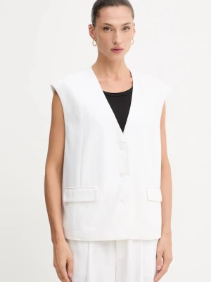 Gestuz kamizelka z domieszką lnu