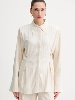 Gestuz koszula damska z dodatkiem lnu