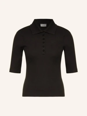 Gestuz Koszulka Polo Z Dżerseju Gzdrew schwarz