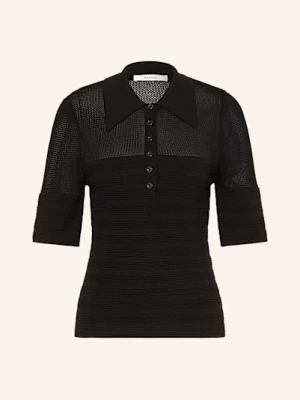 Gestuz Koszulka Polo Z Dzianiny Gzmagny schwarz