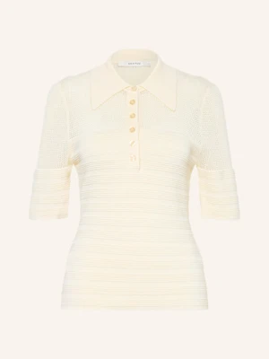 Gestuz Koszulka Polo Z Dzianiny Gzmagny weiss