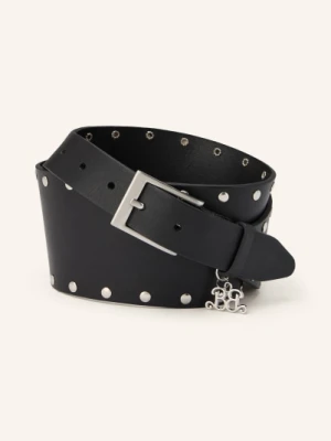 Gestuz Pas Biodrowy Z Nitami schwarz