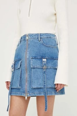 Gestuz spódnica jeansowa kolor niebieski mini prosta 10908709