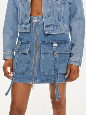 Gestuz Spódnica jeansowa Zoy 10908709 Niebieski Slim Fit