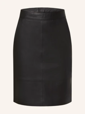 Gestuz Spódnica Skórzana Char schwarz