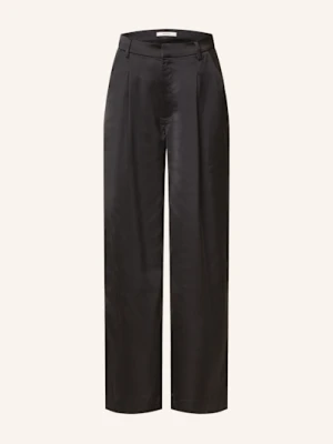 Gestuz Spodnie Satynowe Yacminegz schwarz