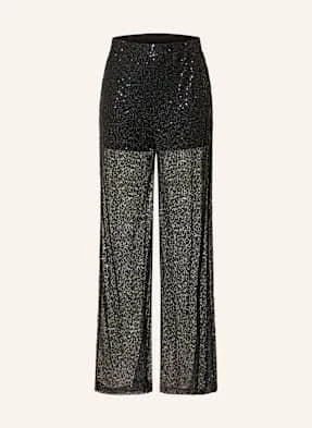 Gestuz Spodnie Z Siateczki Gzsaina Z Cekinami schwarz