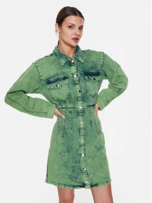 Gestuz Sukienka jeansowa Skyegz 10906800 Zielony Regular Fit
