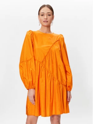 Gestuz Sukienka koktajlowa Hesla 10906964 Pomarańczowy Regular Fit