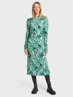 Gestuz Sukienka koktajlowa Ravagz 10906551 Zielony Slim Fit