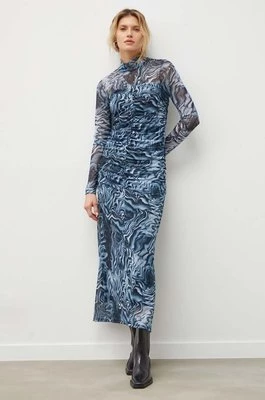 Gestuz sukienka kolor niebieski maxi dopasowana 10908296