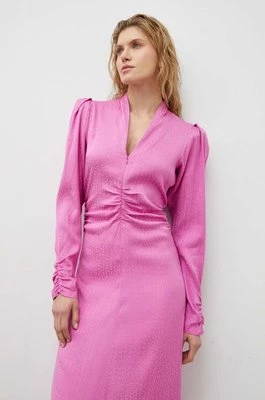 Gestuz sukienka kolor różowy maxi rozkloszowana 10908643