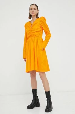 Gestuz sukienka TolinaGZ Ls kolor pomarańczowy mini rozkloszowana