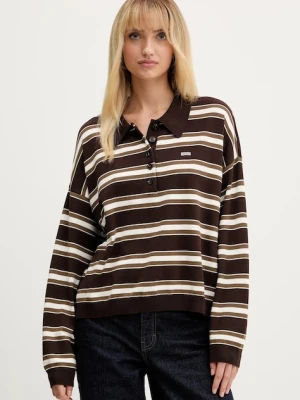 Gestuz sweter damski kolor brązowy lekki 10910655