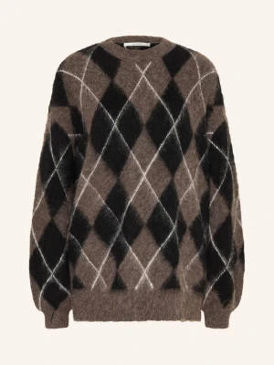 Gestuz Sweter Oversize Gzsida Z Alpaki braun brązowy