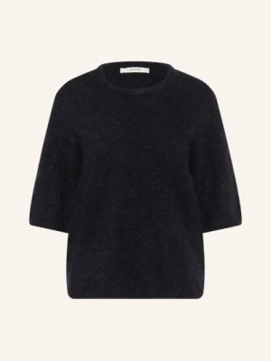 Gestuz Sweter Z Dzianiny Gzdebbie Z Moherem blau GRANATOWY
