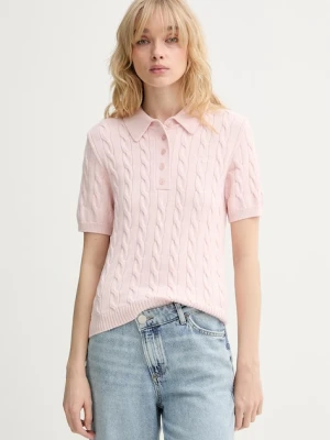 Gestuz sweter z krótkim rękawem damski z wiskozy