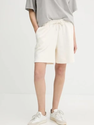 Zdjęcie produktu Gestuz szorty damskie kolor biały gładkie high waist 10910317