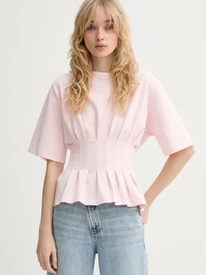 Gestuz T-shirt damski bawełniany z elastanem