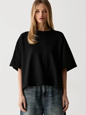 Gestuz T-shirt damski z bawełną GZgilsa czarny