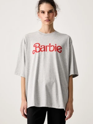 Gestuz T-shirt oversize damski z bawełną GZnadya szary