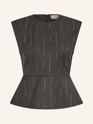 Gestuz Top Gzadira Z Ozdobnymi Kamykami grau