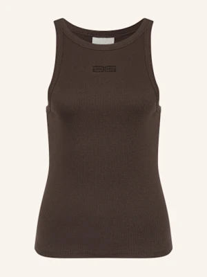 Gestuz Top Gzdrew Z Ozdobnymi Kamykami braun