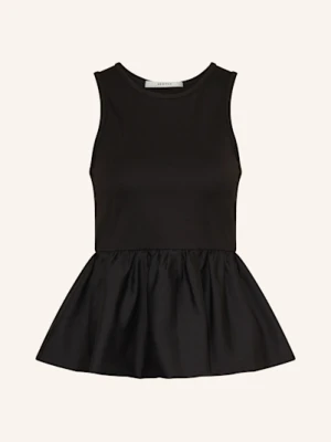 Gestuz Top Gzlanza Z Mieszanki Materiałów schwarz