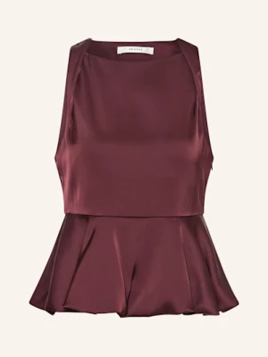 Gestuz Top Satynowy Gzrue rot