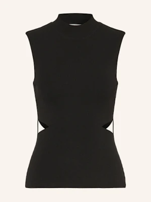 Gestuz Top Z Dzianiny Gzbrinnett Z Wycięciami schwarz