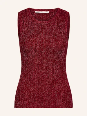 Gestuz Top Z Dzianiny Silvigz rot