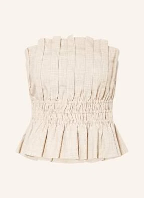Gestuz Top Z Odkrytymi Ramionami Gzdecy beige