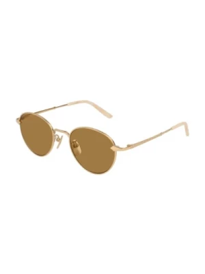 Gg0230S Okulary Przeciwsłoneczne Złoto Brąz Gucci