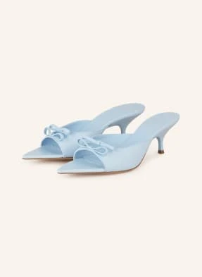 Gia Borghini Klapki Typu Mules Blanche blau