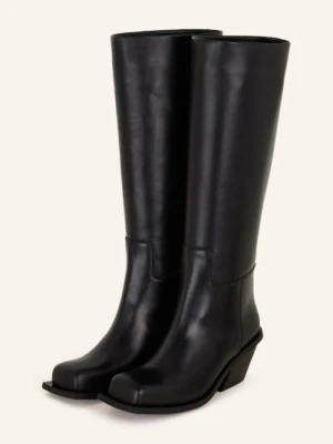 Gia Borghini Kozaki Blondine schwarz