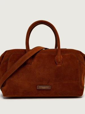 GIANNI CHIARINI Kuferek Gemma | zamsz koniakowy