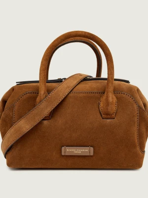GIANNI CHIARINI Kuferek Gemma | zamsz koniakowy