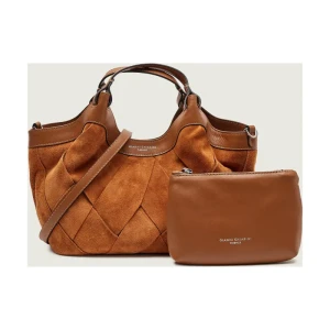 GIANNI CHIARINI Kuferek + saszetka DUA | zamsz