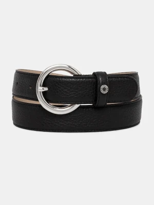 Gianni Chiarini pasek skórzany damski kolor czarny