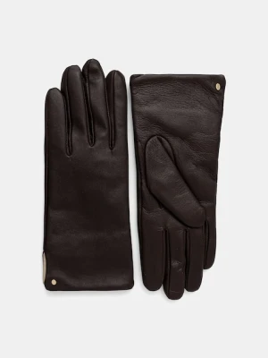 Gianni Chiarini rękawiczki skórzane damskie kolor brązowy GN 11127 NA