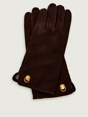 GIANNI CHIARINI Rękawiczki | zamsz | z dodatkiem wełny