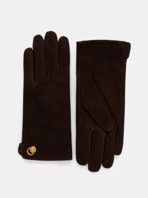 Gianni Chiarini rękawiczki zamszowe kolor brązowy GN 11128 CM