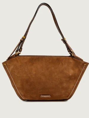 GIANNI CHIARINI Shopperka Bloom | zamsz koniakowy