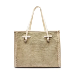 GIANNI CHIARINI Shopperka Marcella | z dodatkiem skóry