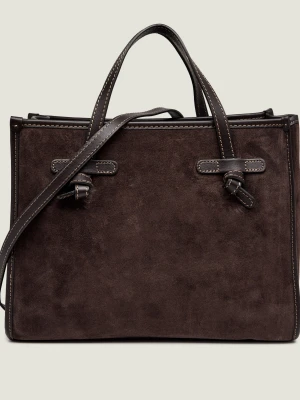 GIANNI CHIARINI Shopperka Marcella | zamsz brązowy