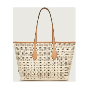 GIANNI CHIARINI Shopperka MASHUP | z dodatkiem skóry